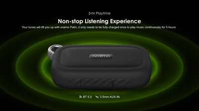 Oraimo OBS-04S PALM Mini HavyBass Portable IP67 Dust And Waterproof Wireless Speaker-Black_img_1