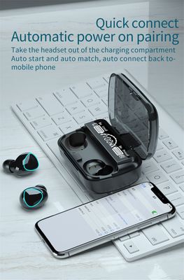 M10 tws Wireless Earphone Touch Bluetooth Earplug In Ear Stereo Sport Headsets cvc8.0 Digital Display Black Good If With No Reduction_img_3