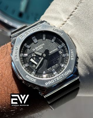 CASIO GSHOCK GM 2100 TITANIUM CASE BLACK BELT BLACK DIAL_img_1