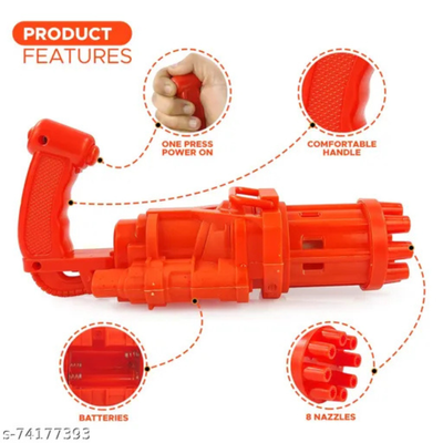 Bubble Blaster 8-Hole Automatic Bubble Blower Electric Bubble Maker Machine Toy for Toddler Kids Boys Girls_img_2