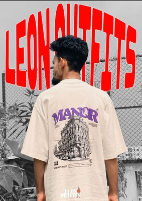 [ PREMIUM EDITON ] Men’s Oversized Heavyweight Drop Shoulder T-Shirt in Cream._img_2