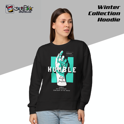 Ladies Black Design Printed Sweatshirt_img_0