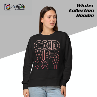 Ladies Black Design Printed Sweatshirt_img_0