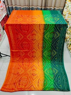ইন্ডিয়ান চুনরি প্রিন্ট শাড়ী_img_1