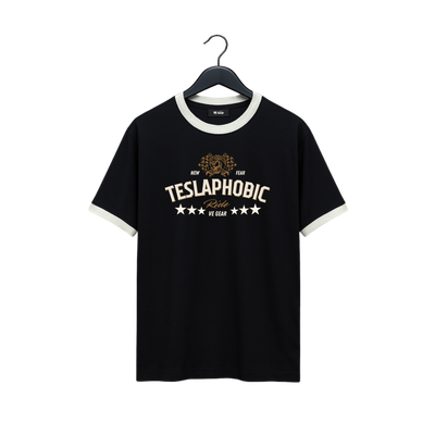 VE Gear “TESLAPHOBIC” Black and white Oversized T-shirt