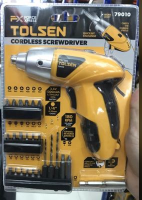 Tolsen 3.6V Cordless Screwdriver with 24pcs Accessories 79010_img_4