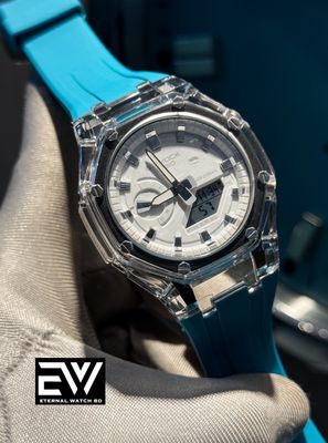 CASIO GSHOCK 2100 TRANSPARENT TIFFANY BELT WHITE DIAL_img_0