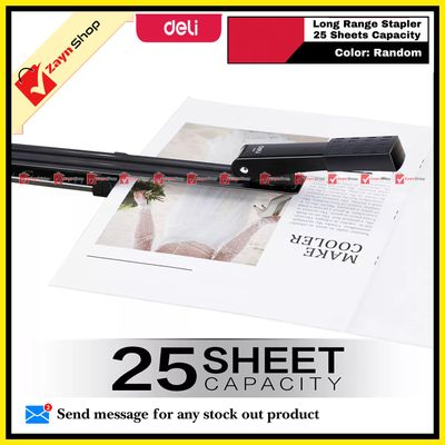 Deli Long Range Stapler 25 Sheets Capacity 0334 Random color 1pcs_img_4