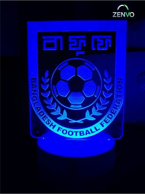 GearUP Acrylic Multicolor Night Lamp (Bangladesh Football Federation) – Black_img_0