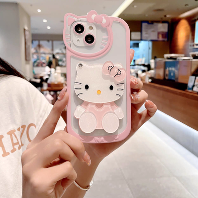 Cute Kitty Mirror Pink Sweet Girl Case_img_0