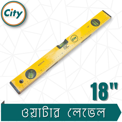 ১৮ ইঞ্চি ওয়াটার লেভেল পরিমাপ করা ওয়াটার লেভেলার রুলার উচ্চ নির্ভুলতার স্প্রিট বাবল স্তর ও চৌম্বকীয় প্লেট সহ_img_1