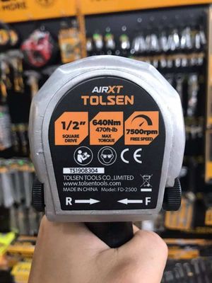 Tolsen 1/2" Air Impact Wrench (650Nm Torque) Air Compressor Model: 73301_img_2
