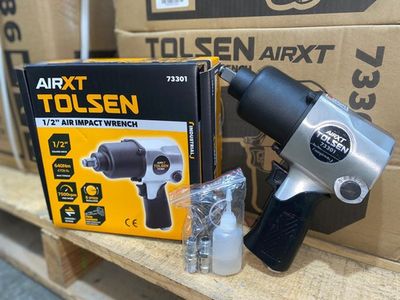 Tolsen 1/2" Air Impact Wrench (650Nm Torque) Air Compressor Model: 73301_img_3