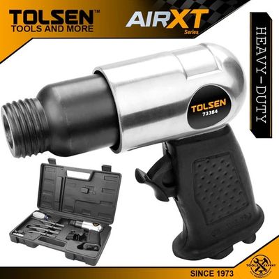 Tolsen 9pcs Air Hammer Set ( Hex ) Kit w/ Case (4500bpm) Model:73384_img_1