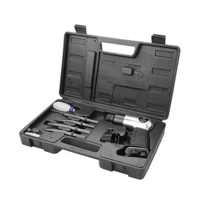Tolsen 9pcs Air Hammer Set ( Hex ) Kit w/ Case (4500bpm) Model:73384_img_2