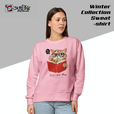 Ladies Black Design Printed Sweatshirt_img_0