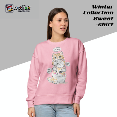 Ladies Black Design Printed Sweatshirt_img_0