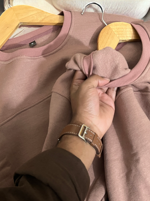 Nude colour Oversized sweatshirt_img_2