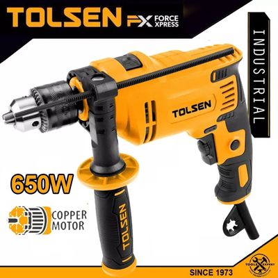 TOLSEN 650W Impact Drill with Hammer option, 13mm Chuck, Variable Speed, Model:79504_img_1