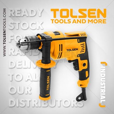 TOLSEN 650W Impact Drill with Hammer option, 13mm Chuck, Variable Speed, Model:79504_img_2