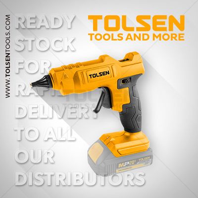 Tolsen 20V Li-ion Cordless Glue Gun with 3Pcs Glue Stick (Not Included Battery and Charger) Model 87316_img_1