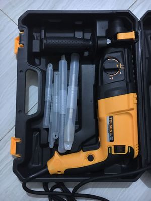 TOLSEN 800w Rotary Hammer Drill SDS-plus 40mm with /Free 5 sds + Bit and Hard case 2.8J Model:79510_img_1