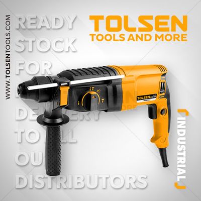 TOLSEN 800w Rotary Hammer Drill SDS-plus 40mm with /Free 5 sds + Bit and Hard case 2.8J Model:79510_img_4