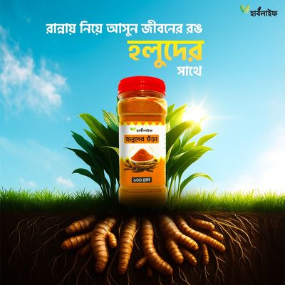 হলুদের গুঁড়া / Turmeric powder (১০০ গ্রাম )_img_1