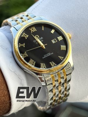 OMEGA SWEEP CHAIN TWO TONE BLACL DIAL_img_1