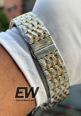 OMEGA SWEEP CHAIN TWO TONE WHITE DIAL_img_2