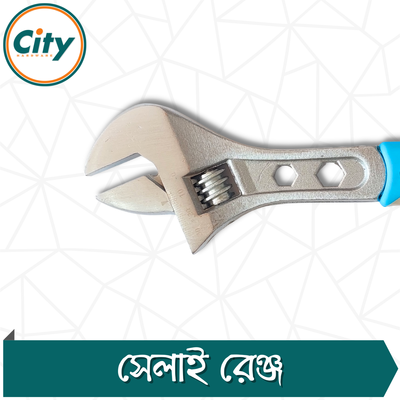 ১ পিস ৮ ইঞ্ছি সেলাই রেঞ্চ হেভি সামঞ্জস্যযোগ্য ক্রোম সফট রাবার গ্রিপ হ্যান্ডেল ৩ ইন ১ স্প্যানারের সাথে বক্স এন্ড হেক্স ফাংশন_img_1