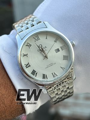 OMEGA SWEEP SILVER CHAIN WHITE DIAL_img_3