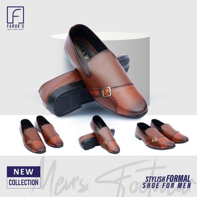 Unique Design High Quality Fashionable Artificial Leather Casual Shoes for Men (Brawn Popular Casual Shoes)