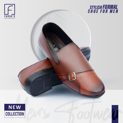 Unique Design High Quality Fashionable Artificial Leather Casual Shoes for Men (Brawn Popular Casual Shoes)_img_3
