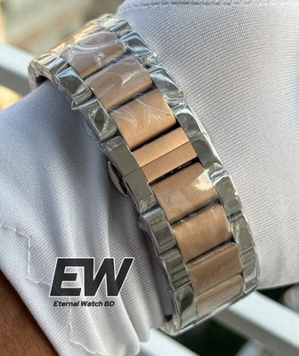 ARMANI CHAIN TWO TONE BLACK DIAL_img_2