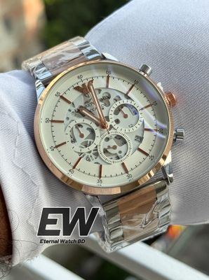 ARMANI CHAIN TWO TONE WHITE DIAL_img_2