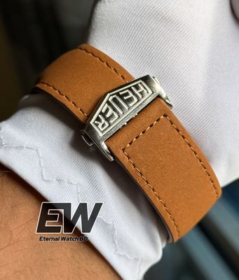 TAG ANNIVERSARY WHITE DIAL SILVER CASE BROWN BELT_img_2