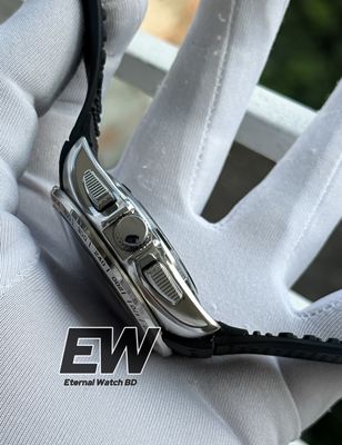 CALIVER 69 SILVER CASE BLACK DIAL BLACK BELT_img_3