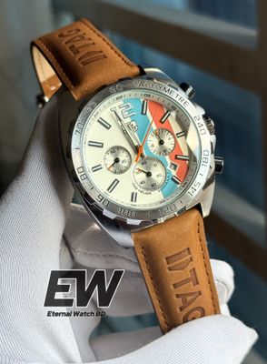 TAG ANNIVERSARY STRAP DIAL BROWN BELT SILVER CASE_img_0