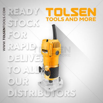 Tolsen 1/4" Laminate Trimmer 650W Wood Router Palm Router Model: 79539_img_1
