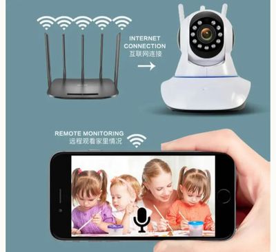 3 Antenna V380 2MP Full HD WIFT IP Camera - Q5Y 360 Degree Two-way Voice Camera_img_2