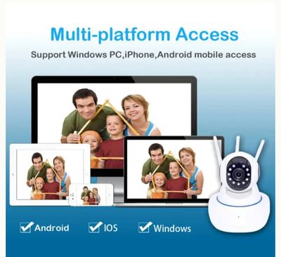 3 Antenna V380 2MP Full HD WIFT IP Camera - Q5Y 360 Degree Two-way Voice Camera_img_3