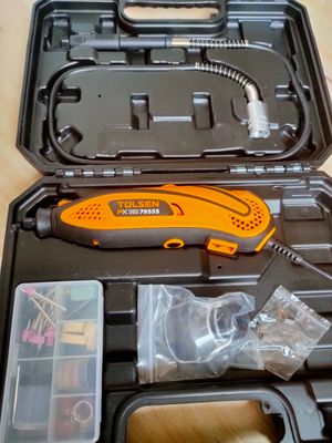 Tolsen 108Pcs Rotary Tool Set w/ Hard Case 130W Die Grinder Model: 79555_img_5