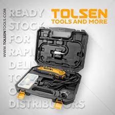 Tolsen 108Pcs Rotary Tool Set w/ Hard Case 130W Die Grinder Model: 79555_img_8
