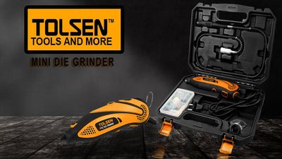 Tolsen 108Pcs Rotary Tool Set w/ Hard Case 130W Die Grinder Model: 79555_img_10
