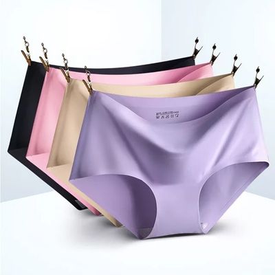৩পিস Sexy seamless China soft ice silk panty_img_8
