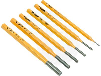 Tolsen 6Pcs  Nail Punch Tool Set with Case (HRC56-62) Model:25090_img_2