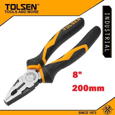 TOLSEN 8" Combination Pliers (200mm) Industrial GRIPro Series Model: 10017_img_1
