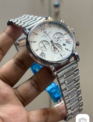 PATEK PHILIPPE SILVER BODY WHITE ROMAN DIAL SILVER DIGITS_img_0