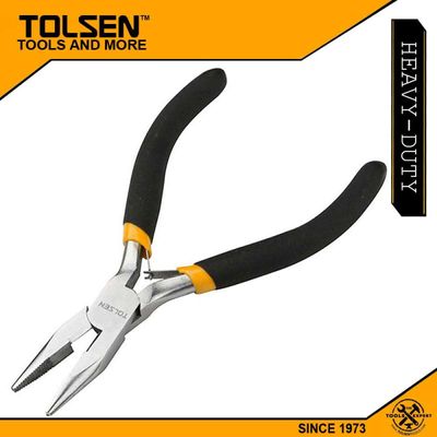 TOLSEN 4.5" Mini Long Nose Pliers Bi-Dipped Handle 10031_img_6